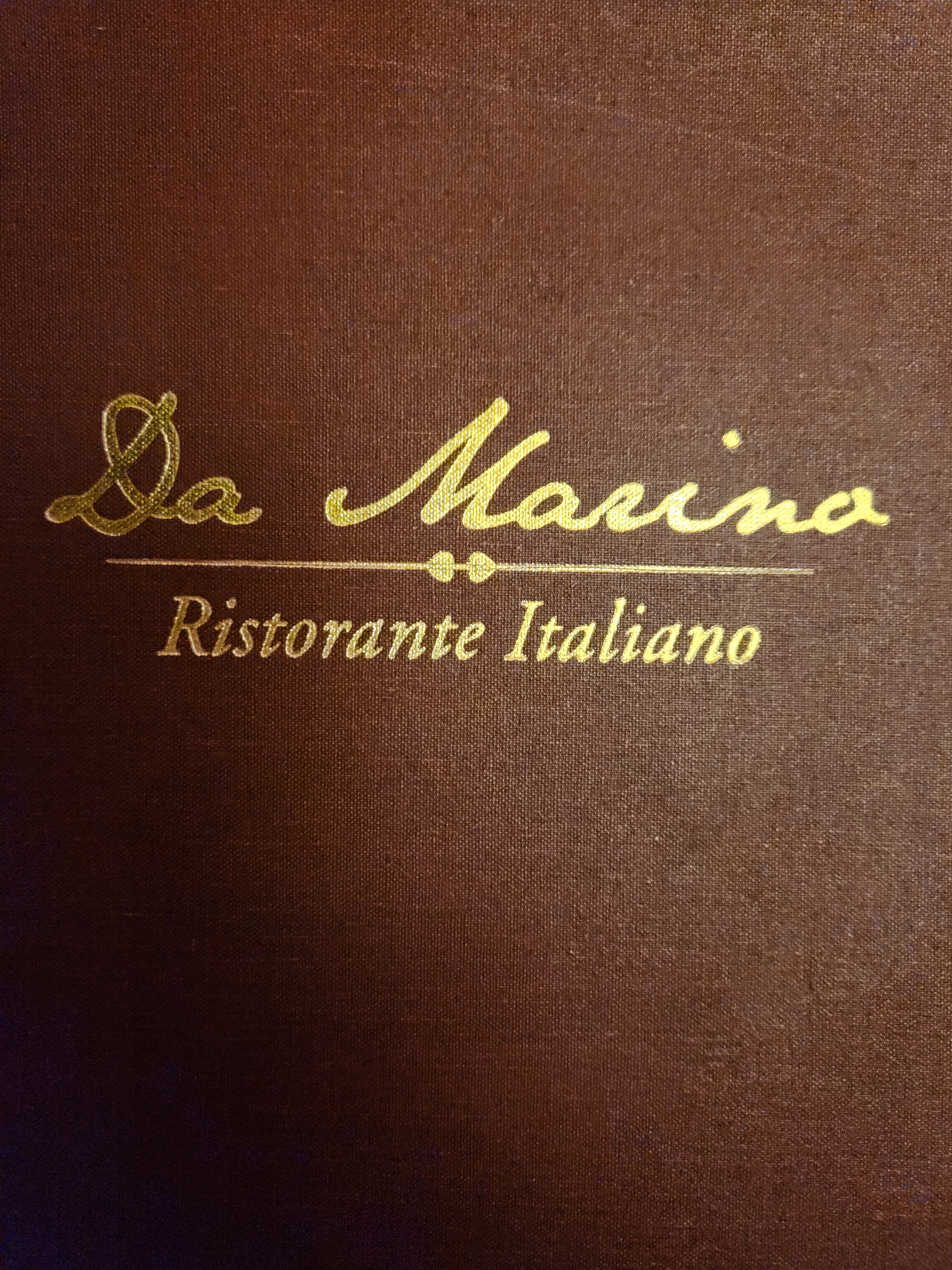 Da Marino Menu